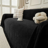Sofa Throw – Linen Knit – Ink Black
