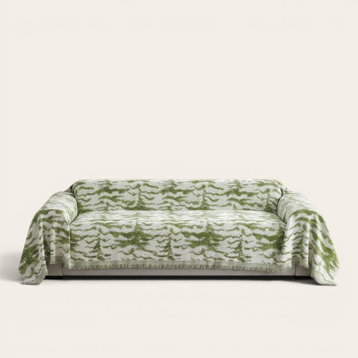 Sofa Throw – Pine Print – Forest