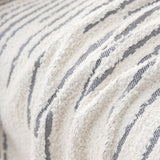 Sofa Throw – Pinstripe – Pearl Grey