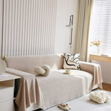 Sofa Throw – Plain Stretch – Bouclé Sand