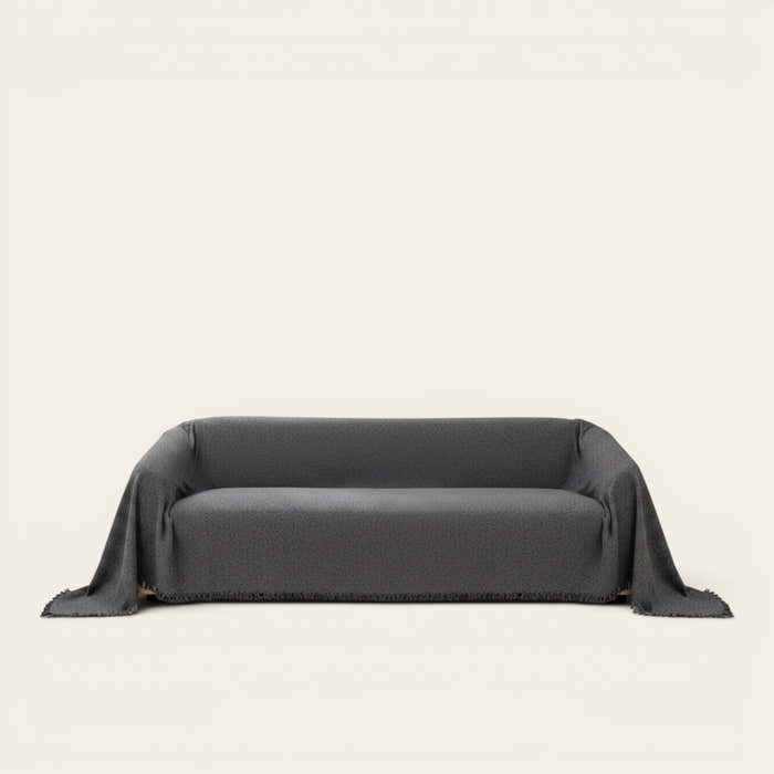 Sofa Throw – Plain Stretch – Charcoal