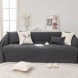 Sofa Throw – Plain Stretch – Charcoal