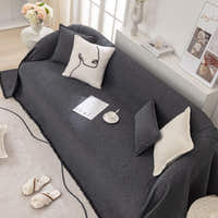 Sofa Throw – Plain Stretch – Charcoal