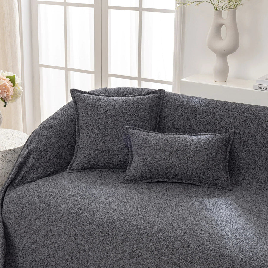 Sofa Throw – Plain Stretch – Charcoal