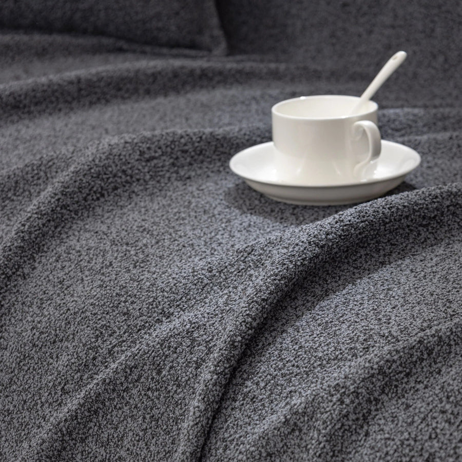 Sofa Throw – Plain Stretch – Charcoal