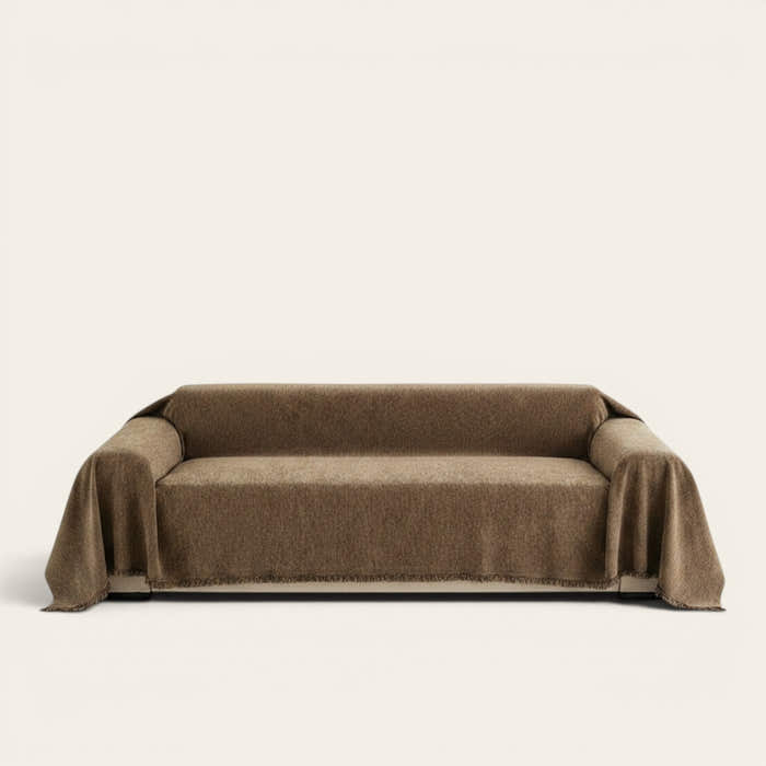 Sofa Throw – Plain Stretch – Espresso