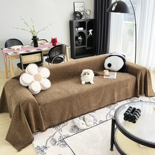 Sofa Throw – Plain Stretch – Espresso