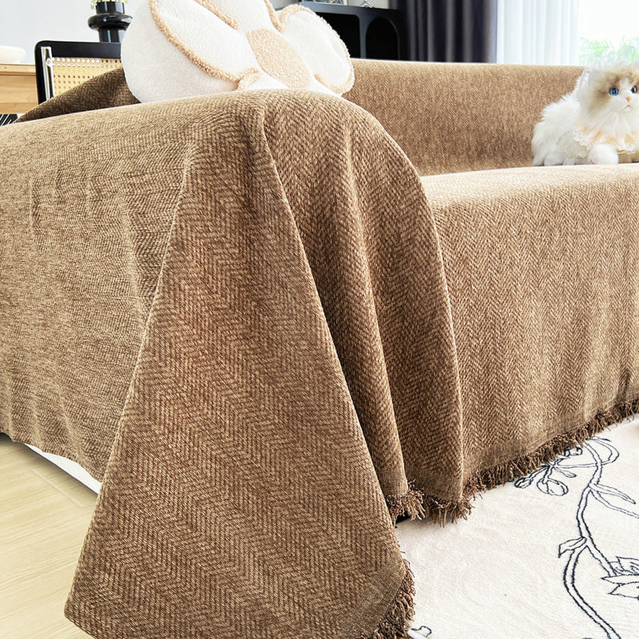Sofa Throw – Plain Stretch – Espresso