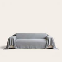 Sofa Throw – Plain Stretch – Pearl Grey