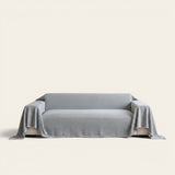 Sofa Throw – Plain Stretch – Pearl Grey