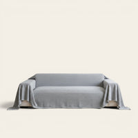 Sofa Throw – Plain Stretch – Pearl Grey