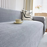 Sofa Throw – Plain Stretch – Pearl Grey
