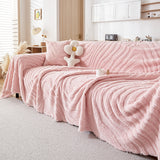 Sofa Throw – Plain Stretch – Soft Blush