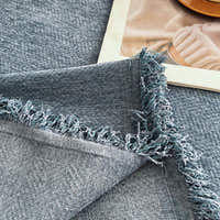 Sofa Throw – Plain Stretch – Stormy Blue