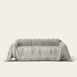 Sofa Throw – Sequin Knit – Pearl Grey