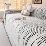 Sofa Throw – Sequin Knit – Pearl Grey