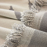 Sofa Throw – Tree Silhouette – Pearl Grey