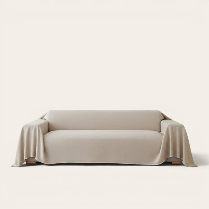 Sofa Throw – Smooth – Bouclé Sand