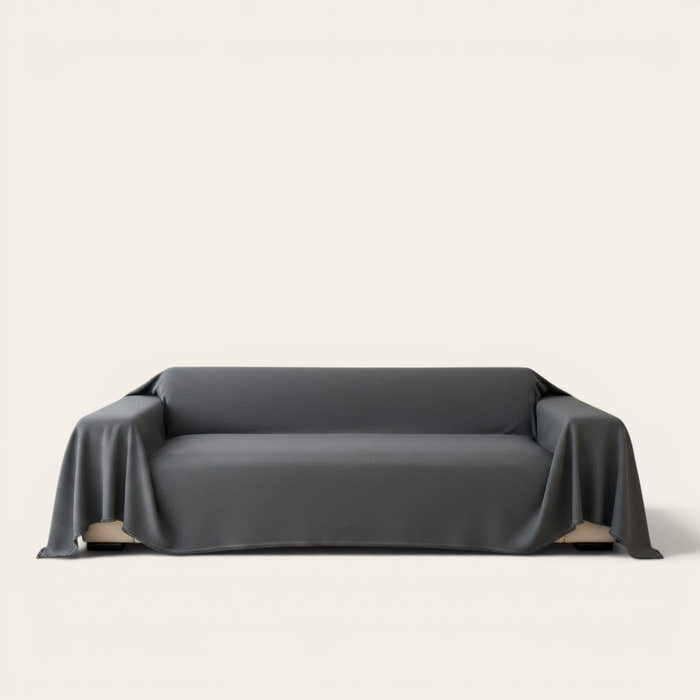 Sofa Throw – Smooth – Charcoal