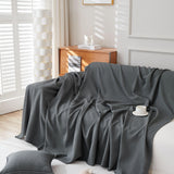 Sofa Throw – Smooth – Charcoal