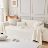 Sofa Throw – Smooth – Ivory Cream