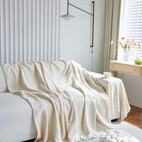 Sofa Throw – Soft Knit – Bouclé Sand