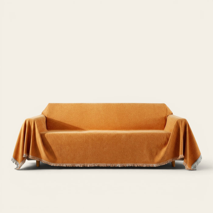 Sofa Throw – Soft Knit Bright – Terracotta