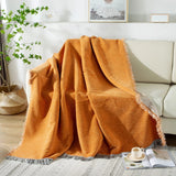 Sofa Throw – Soft Knit Bright – Terracotta
