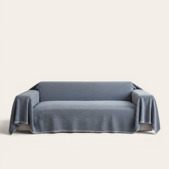 Sofa Throw – Soft Knit – Charcoal