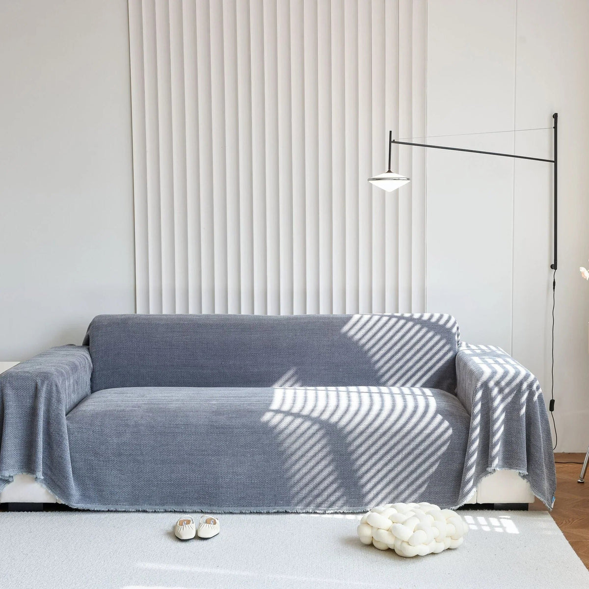Sofa Throw – Soft Knit – Charcoal