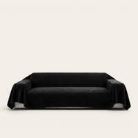 Sofa Throw – Soft Knit – Ink Black