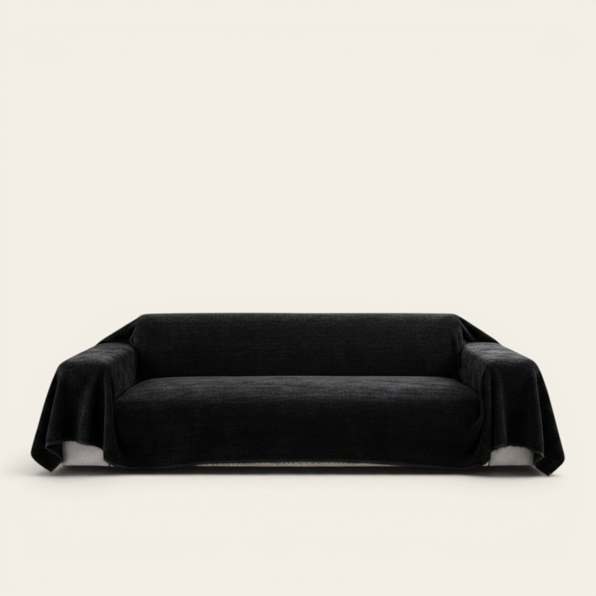 Sofa Throw – Soft Knit – Ink Black