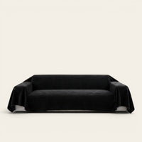 Sofa Throw – Soft Knit – Ink Black