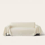 Sofa Throw – Soft Knit – Ivory Cream