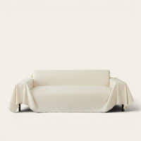 Sofa Throw – Soft Knit – Ivory Cream