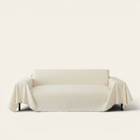Sofa Throw – Soft Knit – Ivory Cream