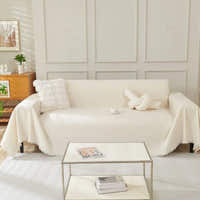 Sofa Throw – Soft Knit – Ivory Cream