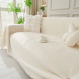 Sofa Throw – Soft Knit – Ivory Cream