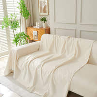 Sofa Throw – Soft Knit – Ivory Cream