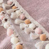 Sofa Throw – Soft Knit – Soft Blush