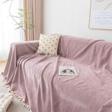 Sofa Throw – Soft Knit – Soft Blush