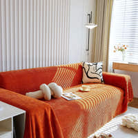Sofa Throw – Soft Knit – Terracotta