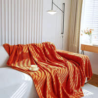 Sofa Throw – Soft Knit – Terracotta