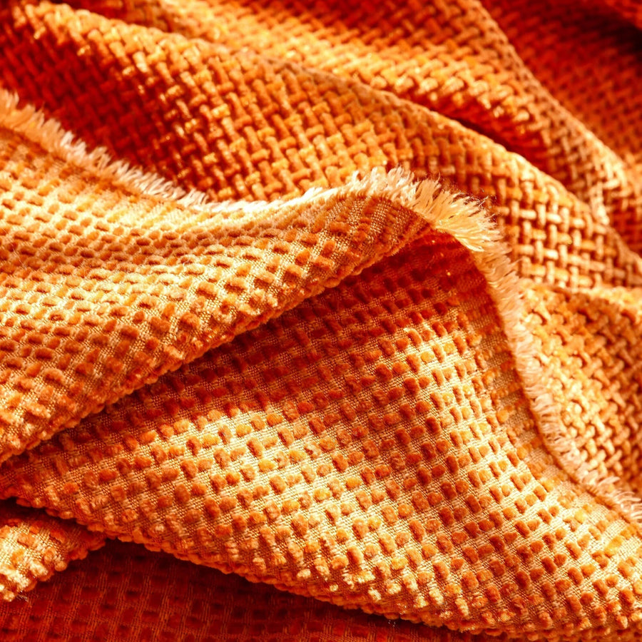 Sofa Throw – Soft Knit – Terracotta