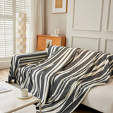 Sofa Throw – Vertical Stripe – Ink Black