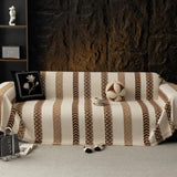 Sofa Throw – Striped – Caramel