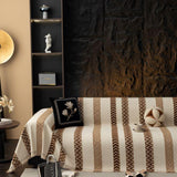 Sofa Throw – Striped – Caramel