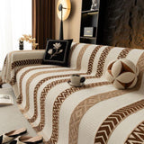 Sofa Throw – Striped – Caramel