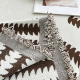 Sofa Throw – Striped Knit – Espresso