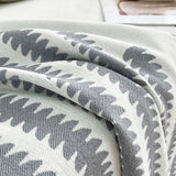 Sofa Throw – Striped Knit – Pearl Grey